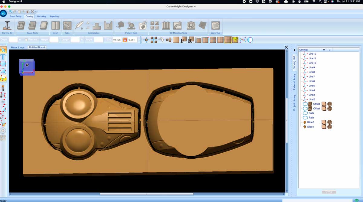 Designer 4 mask layout