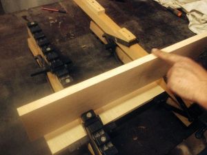 Using my specialty glue spreading tool.