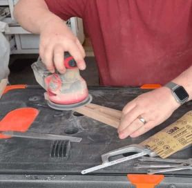 pedalboard sanding