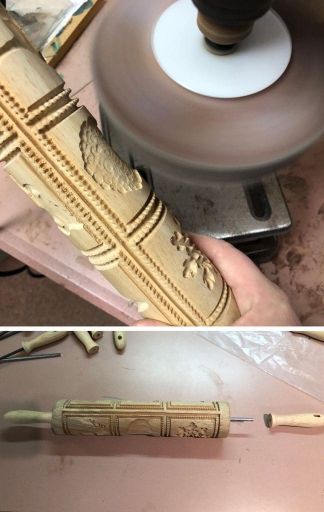 Embossed Rolling Pin Finishing
