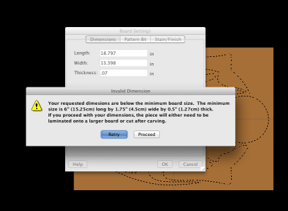 DXF Stencil Settings