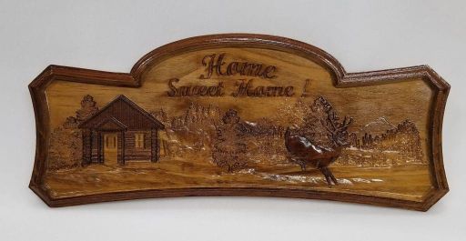 home sweet home carving