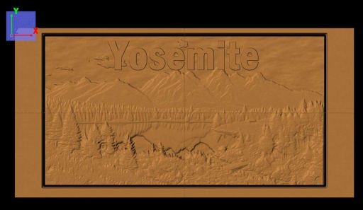 Mountain Scene Carvings