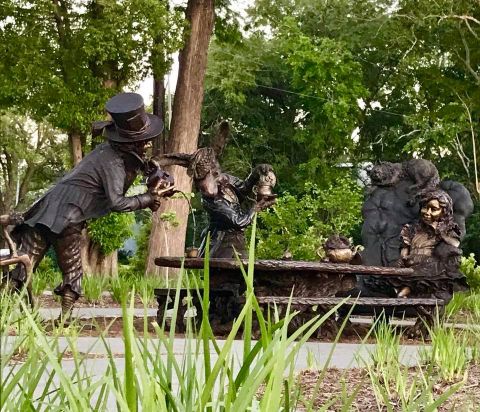 Alice in Wonderland Sculpture