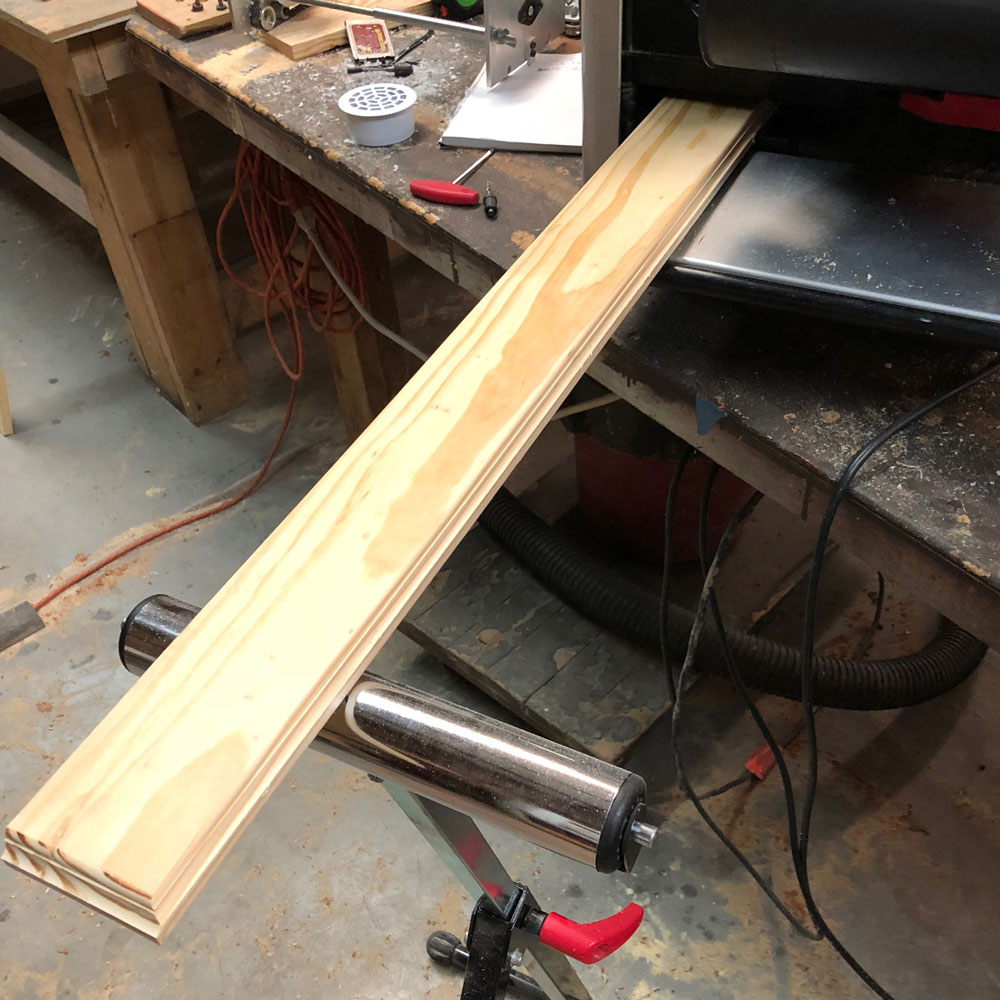 rout the top edges