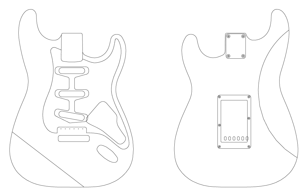 Чертежи стратокастера дека