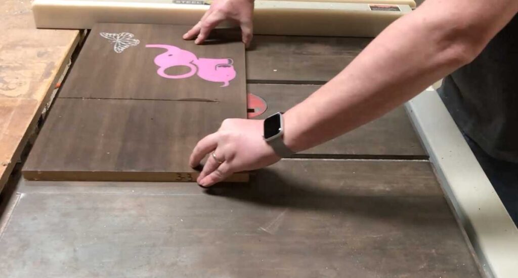 cut the board to size