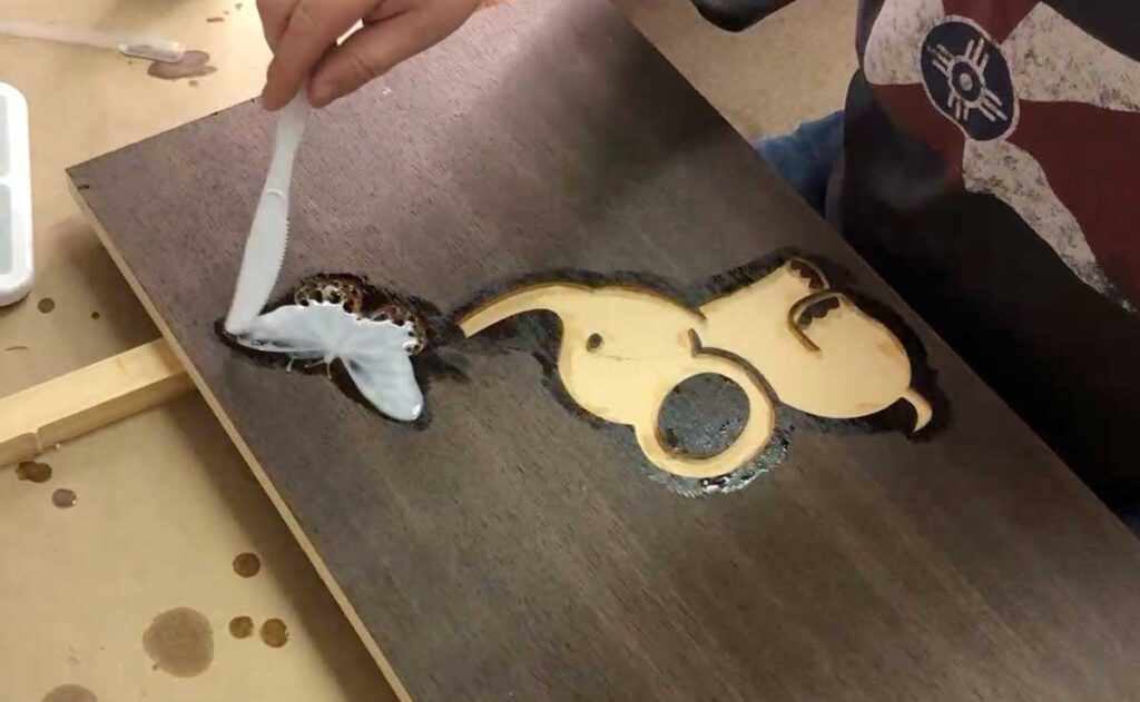 spread epoxy resin