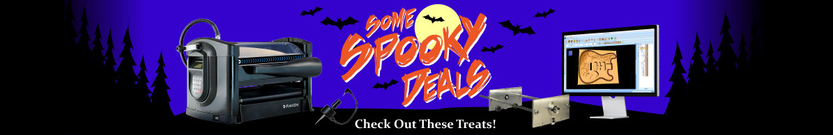 CarveWright Spooky Deals header banner