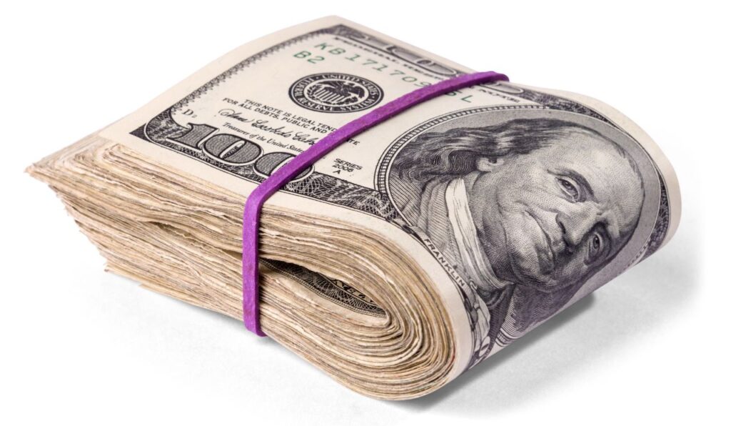 a lot of money