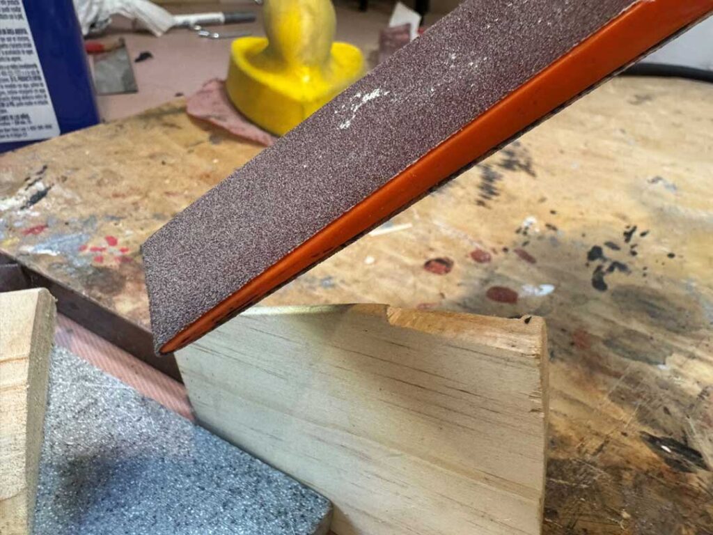 Ernie's Taxi sanding