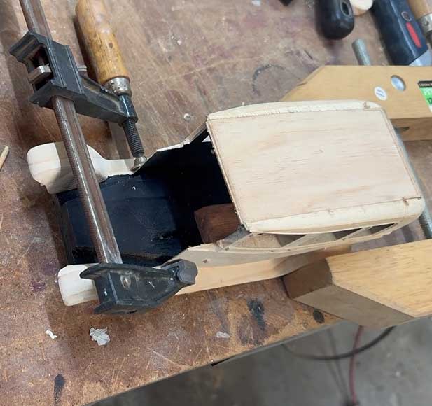 Ernie's Taxi gluing
